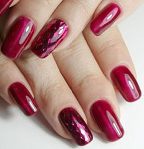 Стеклянный дизайн ногтей