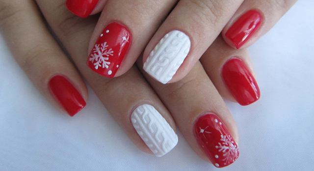 Новогодний маникюр 17