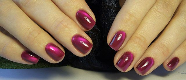 Маникюр с витражным лаком