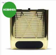 настольный пылесос для маникюра в золотистом корпусе