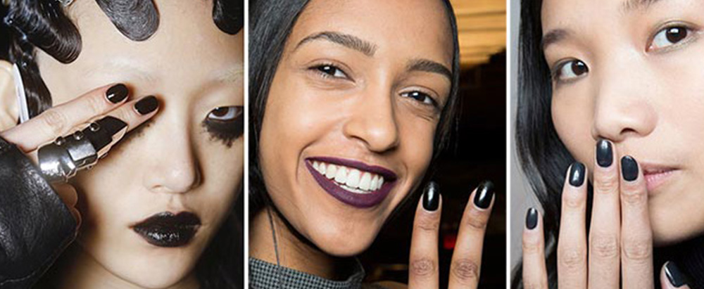 Черный цвет в маникюре весна-лето 2018 Черный цвет маникюра