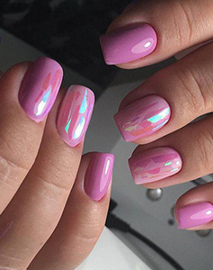 Дизайн с витражным гель лаком 1