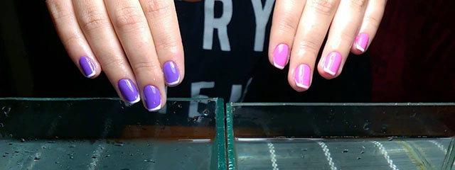 Вид термогеля на ногтях