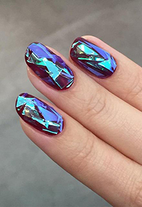 Дизайн с витражным гель лаком