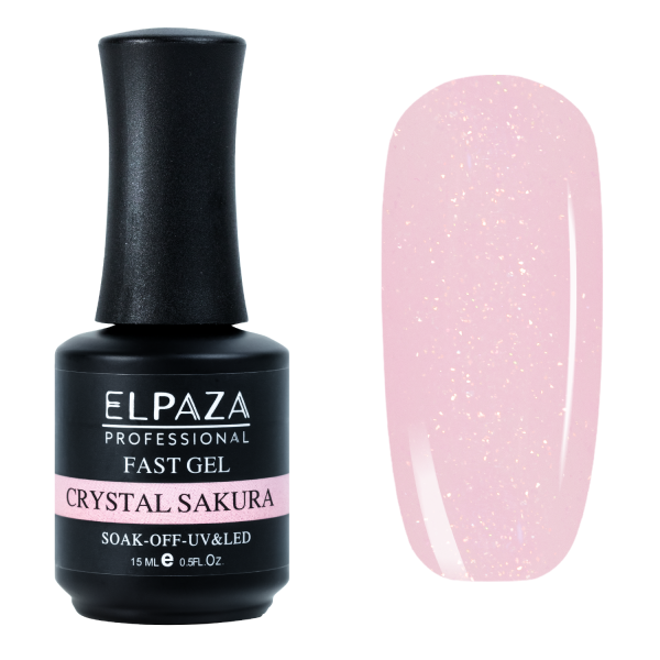 Elpaza (Эльпаза) FAST GEL #CRYSTAL SAKURA, 15 мл