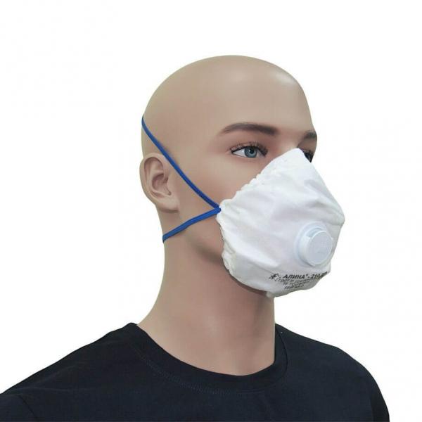 Защитная маска-респиратор с клапаном