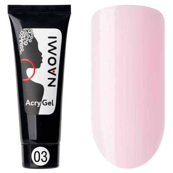 Полигель Naomi AcryGel 03 Молочно-розовый, 15гр