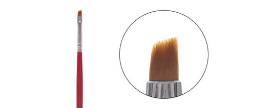 Кисти со скошенным кончиком для геля