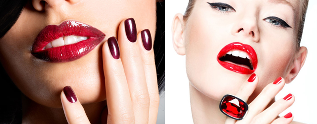 Лаки в тон помады