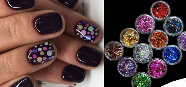 конфетти для ногтей