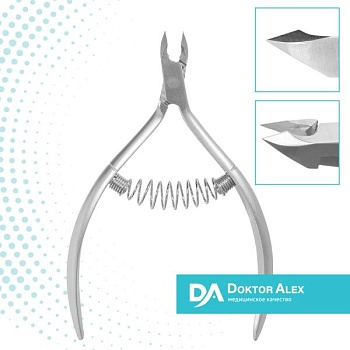 Кусачки для кожи Doktor Alex, спиральная пружина 6 мм, С-0607