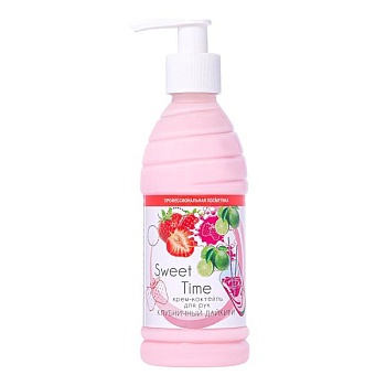 Крем-коктейль Sweet Time для рук Клубничный дайкири, 210 мл Крем-коктейль Sweet Time для рук Клубничный дайкири, 210 мл