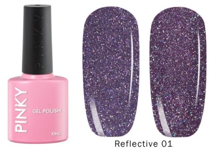 Гель-лак PINKY (Пинки) Reflective 01, 10 мл