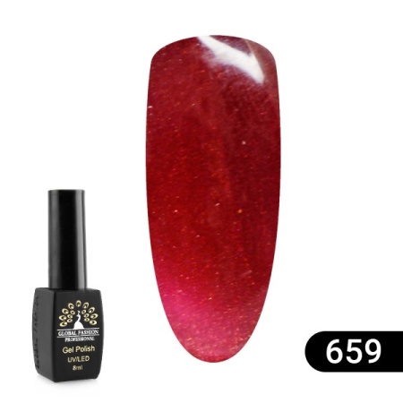 Гель-лак Global Fashion (Глобал Фэшн) Sexy Red 659, 8 мл