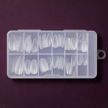 Гелевые типсы Optima Миндаль матовые 120 шт.