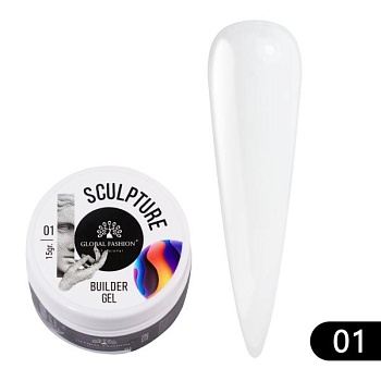 Скульптурный гель Global Fashion (Глобал Фэшн) Sculpture Builder Gel 01, 15 гр