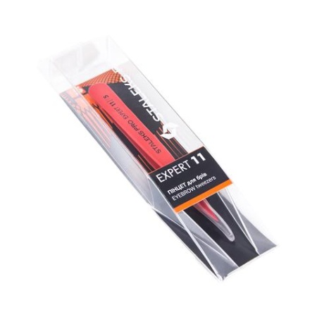Staleks (Сталекс) Пинцет для бровей EXPERT 11 TYPE 5 (точечный, красный), TE-11/5r Staleks (Сталекс) Пинцет для бровей EXPERT 11 TYPE 5 (точечный, красный), TE-11/5r
