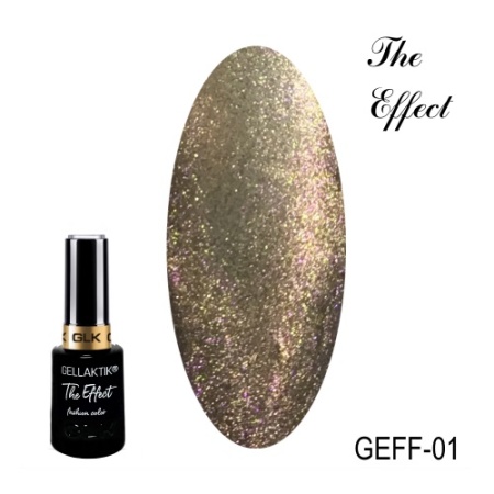 Гель-лак Gellaktik (Геллактик) магнитный 5D The Effect 01, 12 мл