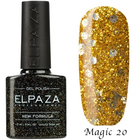 Гель-лак Elpaza (Эльпаза) Magic Glitter 020, 10 мл