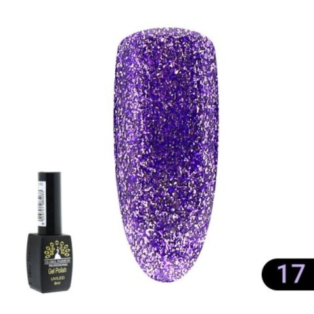 Гель-лак Global Fashion (Глобал Фэшн) Gold 017, 8 мл