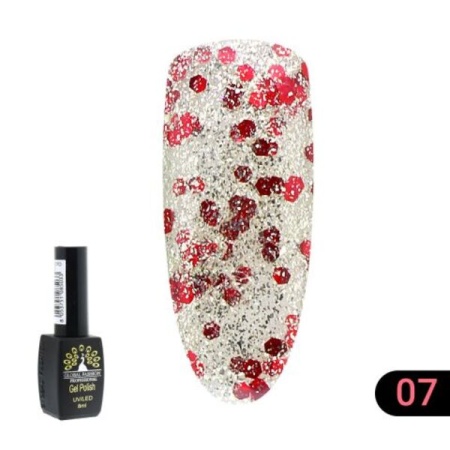 Гель-лак Global Fashion (Глобал Фэшн) Gold 007, 8 мл