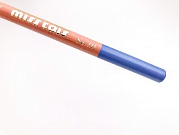 Карандаш для глаз и губ Miss Tais № 723, серо-голубой перламутровый Карандаш для глаз и губ Miss Tais № 723, серо-голубой перламутровый