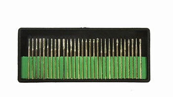 Набор фрез с алмазным напылением, 30 шт