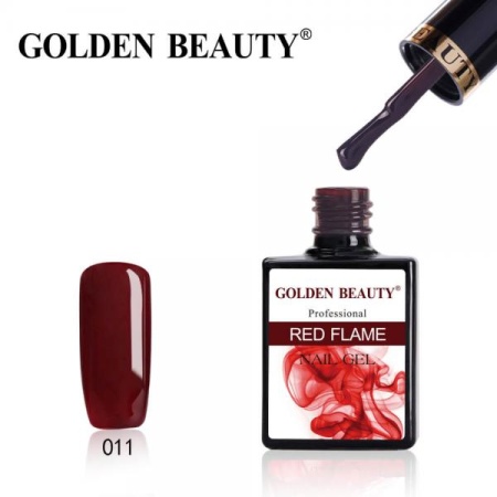 Гель-лак Golden Beauty (Голден Бьюти) Red Flame 11, 14 мл