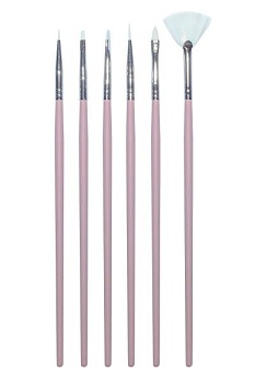 Набор кистей для дизайна 6 штук