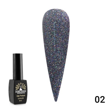 Гель-лак Global Fashion (Глобал Фэшн) Opal 002, 8 мл