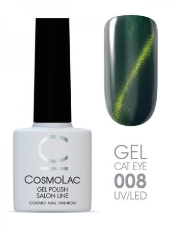 Гель-лак Cosmolac (Космолак) Кошачий глаз 8, 7,5 мл.