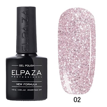 Гель-лак Elpaza (Эльпаза) светоотражающий Platinum 02, 10 мл