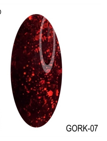 Гель-лак Gellaktik (Геллактик) Only Red Kiss Gork 07, 12 мл