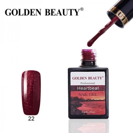 Гель-лак Golden Beauty (Голден Бьюти) 22 Heartbeat, 14 мл