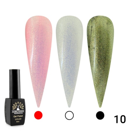 Гель-лак Global Fashion (Глобал Фэшн) Shine Star 010, 8 мл