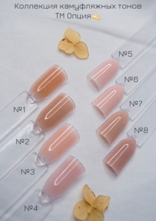 Моделирующий гель Опция камуфлирующий самовыравнивающийся №02, 15 мл
