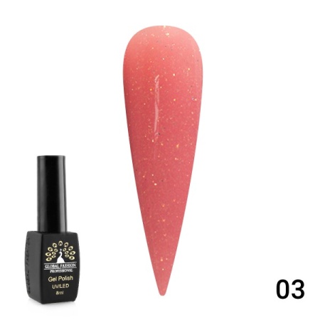 Гель-лак Global Fashion (Глобал Фэшн) Opal 003, 8 мл
