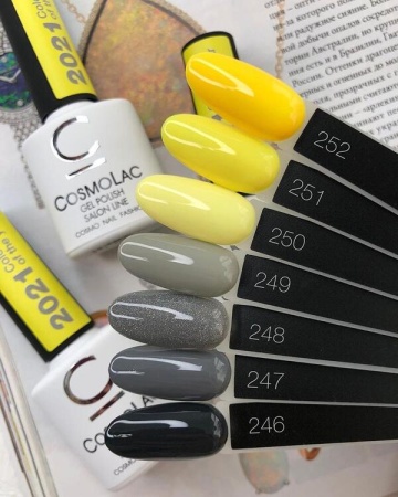 Гель-лак Cosmolac (Космолак) Color 251 Zinc yellow, 7,5 мл. Гель-лак Cosmolac (Космолак) Color 251 Zinc yellow, 7,5 мл.