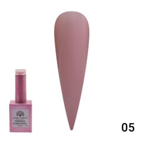 Global Fashion (Глобал Фэшн) Каучуковая френч база French Rubber base coat 005, 15 мл