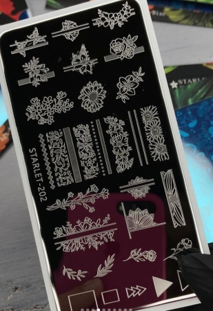 Пластина для стемпинга Starlet (старлет) № 202