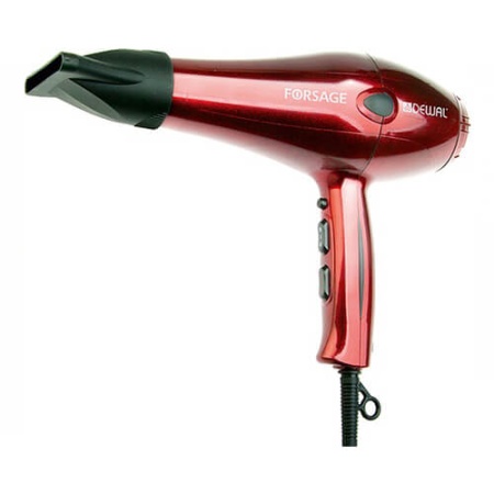 Dewal (Деваль) Фен Forsage красный, 2200 Вт, ионизация, 2 насадки, 03-106 Red