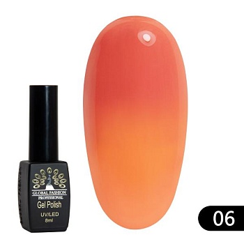 Гель-лак Global Fashion (Глобал Фэшн) Термо 006, 8 мл Гель-лак Global Fashion (Глобал Фэшн) Термо 006, 8 мл