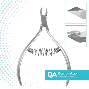Кусачки для кожи Doktor Alex, спиральная пружина 7 мм, С-0710