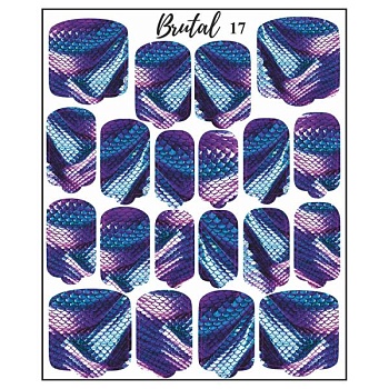 Тэг-пленка для маникюра и педиюра Brutal 017