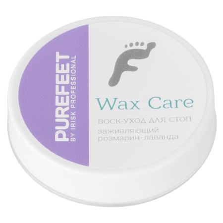 Воск-уход за стопами PureFeet Wax Care Заживляющий с эфирным маслом лаванды и розмарином 003, 15 гр