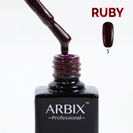 Гель-лак Arbix (Арбикс) Ruby 005 Сказки Шахеризады, 10 мл