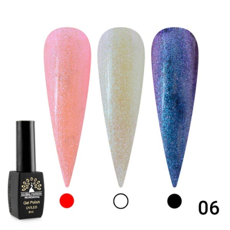 Гель-лак Global Fashion (Глобал Фэшн) Shine Star 006, 8 мл