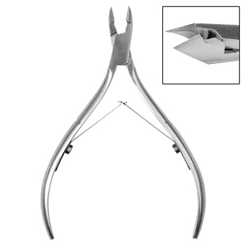 Кусачки для кожи Irisk (Ириск) Premium, лезвие 8 мм, двойная пружина, KD-80