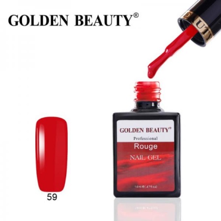 Гель-лак Golden Beauty (Голден Бьюти) 59 Rouge, 14 мл