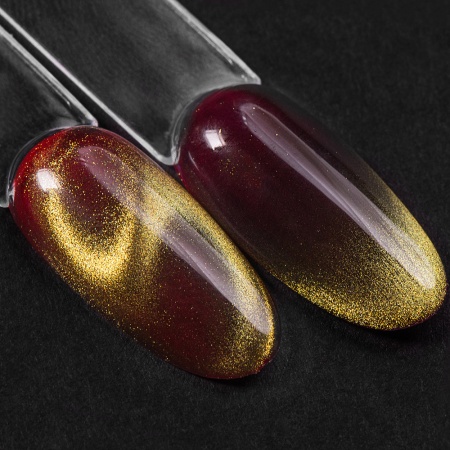 Гель-лак Irisk (Ириск) кошачий глаз Gold Diamond Cat, 10мл